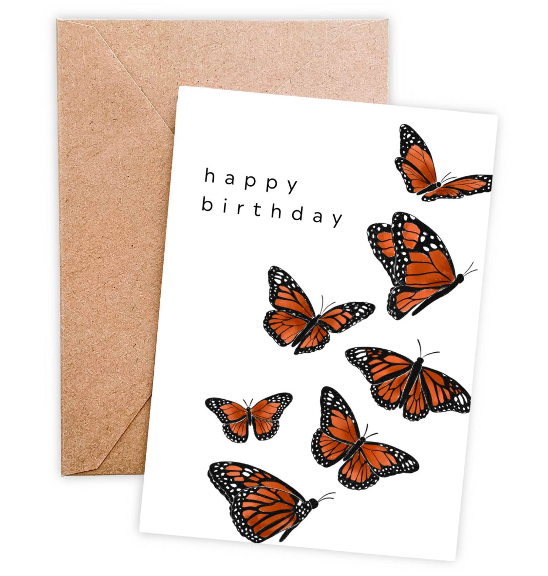 Flying butterflies Happy Birthday Card