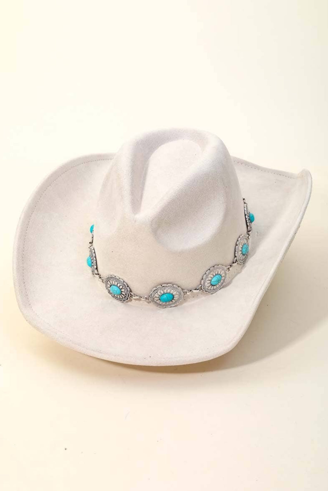 Oval turquoise hat IV