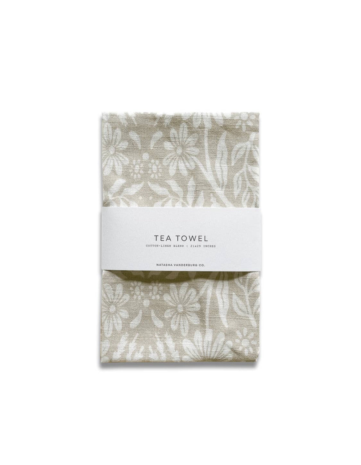 Leafy tea towel