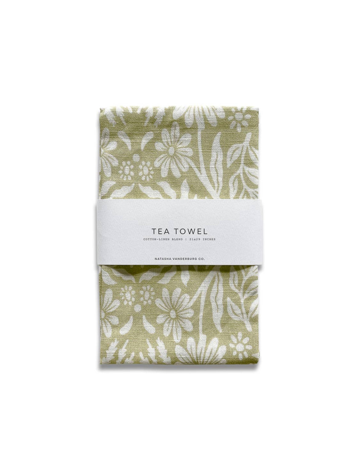 Leafy tea towel