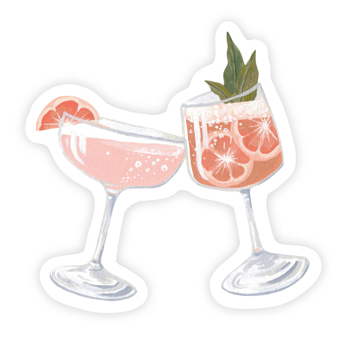 Summer cocktail sticker