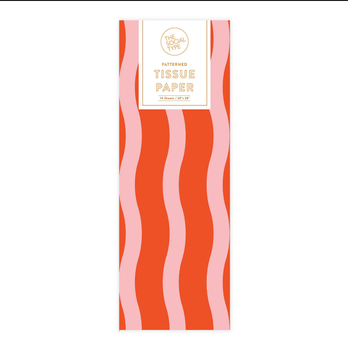 Striped tissues paper