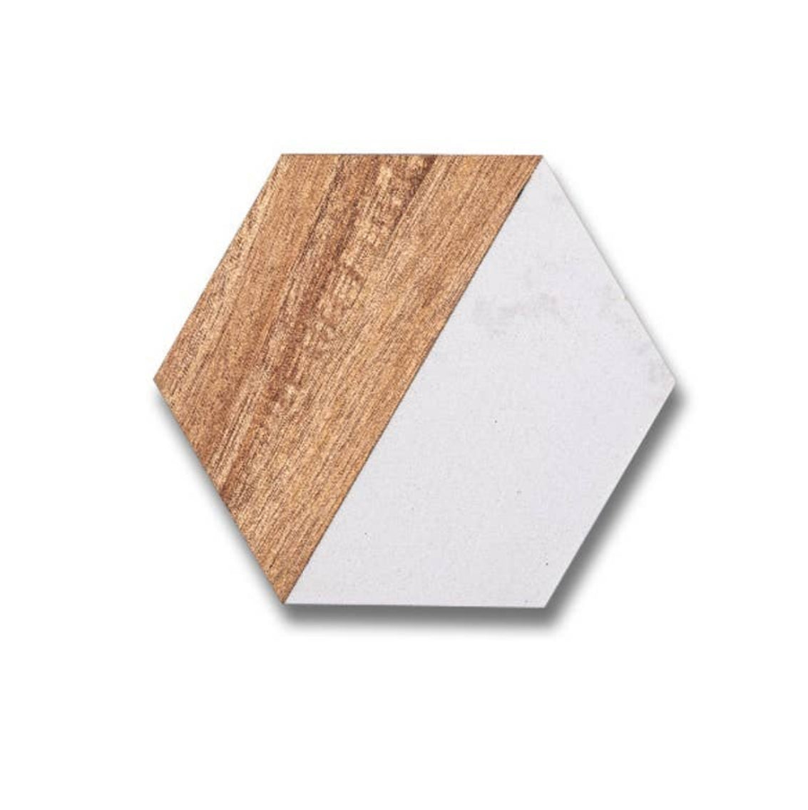 Marble and wood coasters